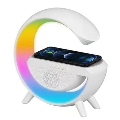 10W Smartphone ασύρματος γρήγορος ομιλητής Bluetooth φορτιστών ασύρματος με το RGB ελαφρύ λαμπτήρα