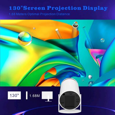 Μέγεθος προβολής 20-200 ιντσών 4K HD προβολέας με LED φωτεινής πηγής ήχου
